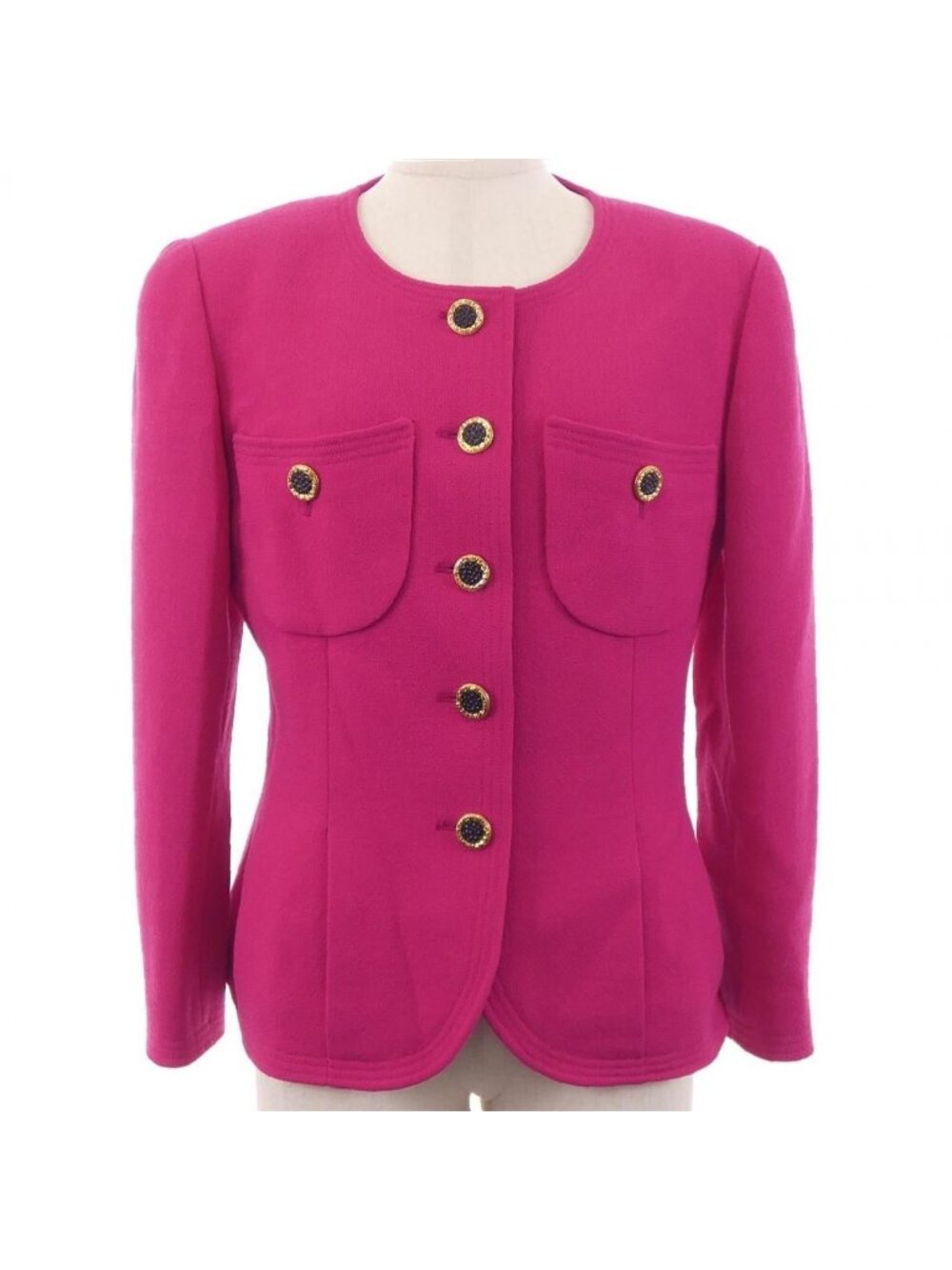 Chanel Collarless Jacket Pink